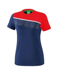 Erima 5-C T-Shirt 19 Erima 5-C T-Shirt -Hummel Verkäufe Erima 5 C T Shirt Farbe new navy rot weiss