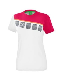 Erima 5-C T-Shirt 23 Erima 5-C T-Shirt -Hummel Verkäufe Erima 5 C T Shirt Farbe weiss love rose peach