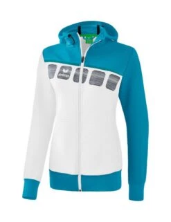 Erima 5-C Trainingsjacke Mit Kapuze 20 Erima 5-C Trainingsjacke Mit Kapuze -Hummel Verkäufe Erima 5 C Trainingsjacke mit Kapuze Farbe weiss oriental blue colonial blue