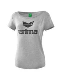 Erima Essential T-Shirt -Hummel Verkäufe Erima Essential T Shirt Farbe hellgrau melange schwarz