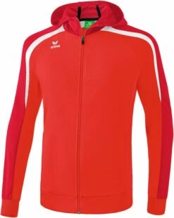 Erima Liga 2.0 Trainingsjacke Mit Kapuze -Hummel Verkäufe Erima Liga 20 Trainingsjacke mit Kapuze Farbe rot dunkelrot weiss