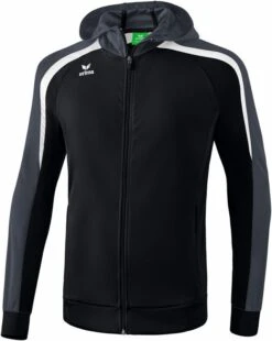 Erima Liga 2.0 Trainingsjacke Mit Kapuze -Hummel Verkäufe Erima Liga 20 Trainingsjacke mit Kapuze Farbe schwarz weiss dunkelgrau