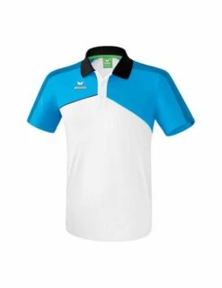 Erima Premium One 2.0 Poloshirt -Hummel Verkäufe Erima Premium One 20 Poloshirt Farbe weiss curacao schwarz