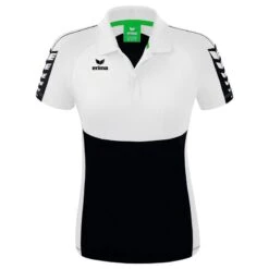 Erima Six Wings Poloshirt Damen -Hummel Verkäufe Erima Six Wings Poloshirt Damen Farbe schwarz weiss