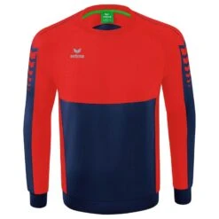 Erima Six Wings Sweatshirt 1072201 -Hummel Verkäufe Erima Six Wings Sweatshirt 1072201 Farbe new navy rot