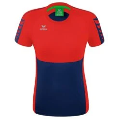 Erima Six Wings T-Shirt Damen -Hummel Verkäufe Erima Six Wings T Shirt Damen Farbe new navy rot