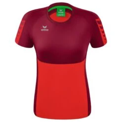 Erima Six Wings T-Shirt Damen -Hummel Verkäufe Erima Six Wings T Shirt Damen Farbe rot bordeaux