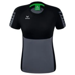 Erima Six Wings T-Shirt Damen -Hummel Verkäufe Erima Six Wings T Shirt Damen Farbe slate grey schwarz