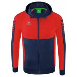 Erima Six Wings Trainingsjacke Mit Kapuze 1032205 -Hummel Verkäufe Erima Six Wings Trainingsjacke mit Kapuze 1032205 Farbe new navy rot