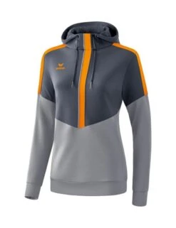 Erima Squad Kapuzensweat -Hummel Verkäufe Erima Squad Kapuzensweat Farbe slate grey monument grey new orange