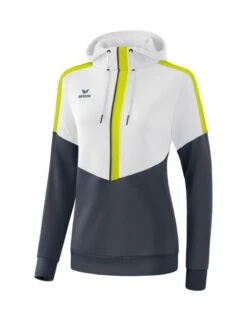 Erima Squad Kapuzensweat -Hummel Verkäufe Erima Squad Kapuzensweat Farbe weiss slate grey bio lime