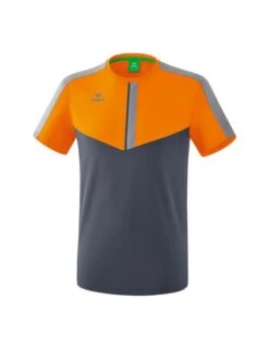 Erima Squad T-Shirt -Hummel Verkäufe Erima Squad T Shirt Farbe new orange slate grey monument grey
