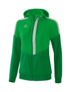 Erima Squad Tracktop Jacke Mit Kapuze -Hummel Verkäufe Erima Squad Tracktop Jacke mit Kapuze Farbe fern green smaragd silver grey