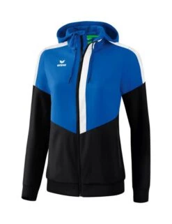 Erima Squad Tracktop Jacke Mit Kapuze -Hummel Verkäufe Erima Squad Tracktop Jacke mit Kapuze Farbe new royal schwarz weiss