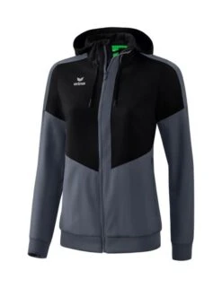 Erima Squad Tracktop Jacke Mit Kapuze -Hummel Verkäufe Erima Squad Tracktop Jacke mit Kapuze Farbe schwarz slate grey
