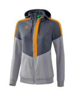 Erima Squad Tracktop Jacke Mit Kapuze -Hummel Verkäufe Erima Squad Tracktop Jacke mit Kapuze Farbe slate grey monument grey new orange
