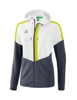 Erima Squad Trainingsjacke Mit Kapuze -Hummel Verkäufe Erima Squad Trainingsjacke mit Kapuze Farbe weiss slate grey bio lime