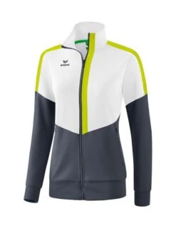 Erima Squad Worker Jacke Polyesterjacke -Hummel Verkäufe Erima Squad Worker Jacke Farbe weiss slate grey bio lime