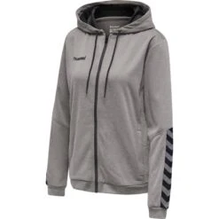 Hummel AUTHENTIC POLY ZIP HOODIE Damen -Hummel Verkäufe Hummel AUTHENTIC POLY ZIP HOODIE Damen Farbe GREY MELANGE