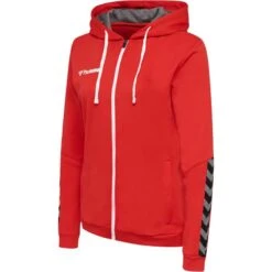 Hummel AUTHENTIC POLY ZIP HOODIE Damen -Hummel Verkäufe Hummel AUTHENTIC POLY ZIP HOODIE Damen Farbe TRUE RED