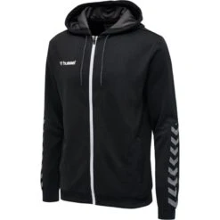 Hummel AUTHENTIC POLY ZIP HOODIE -Hummel Verkäufe Hummel AUTHENTIC POLY ZIP HOODIE Farbe BLACK WHITE