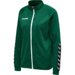 Hummel AUTHENTIC POLY ZIP JACKE Damen Sweatshirtjacke -Hummel Verkäufe Hummel AUTHENTIC POLY ZIP JACKE Damen Sweatshirtjacke Farbe EVERGREEN