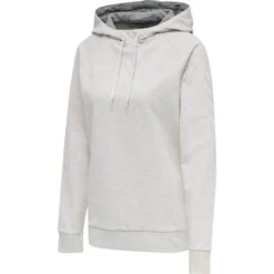 Hummel HMLGO COTTON HOODIE WOMAN 203510 -Hummel Verkäufe Hummel HMLGO COTTON HOODIE WOMAN 203510 Farbe EGRET MELANGE