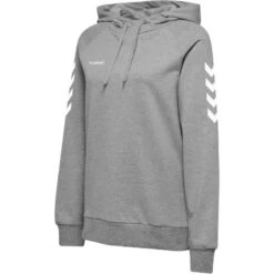 Hummel HMLGO COTTON HOODIE WOMAN 203510 -Hummel Verkäufe Hummel HMLGO COTTON HOODIE WOMAN 203510 Farbe GREY MELANGE
