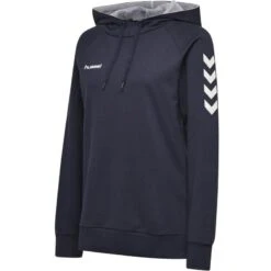 Hummel HMLGO COTTON HOODIE WOMAN 203510 -Hummel Verkäufe Hummel HMLGO COTTON HOODIE WOMAN 203510 Farbe MARINE