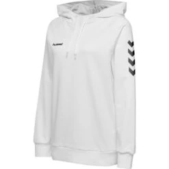 Hummel HMLGO COTTON HOODIE WOMAN 203510 -Hummel Verkäufe Hummel HMLGO COTTON HOODIE WOMAN 203510 Farbe WHITE