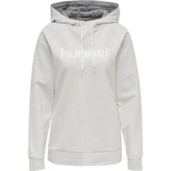 Hummel HMLGO COTTON LOGO HOODIE WOMAN 203517 16 Hummel HMLGO COTTON LOGO HOODIE WOMAN 203517 -Hummel Verkäufe Hummel HMLGO COTTON LOGO HOODIE WOMAN 203517 Farbe EGRET MELANGE