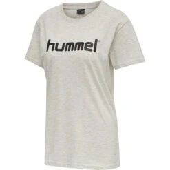 Hummel HMLGO COTTON LOGO T-SHIRT WOMAN S/S 203518 -Hummel Verkäufe Hummel HMLGO COTTON LOGO T SHIRT WOMAN S S 203518 Farbe EGRET MELANGE