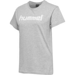 Hummel HMLGO COTTON LOGO T-SHIRT WOMAN S/S 203518 -Hummel Verkäufe Hummel HMLGO COTTON LOGO T SHIRT WOMAN S S 203518 Farbe GREY MELANGE