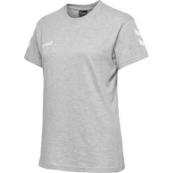 Hummel HMLGO COTTON T-SHIRT WOMAN S/S 203440 -Hummel Verkäufe Hummel HMLGO COTTON T SHIRT WOMAN S S 203440 Farbe GREY MELANGE