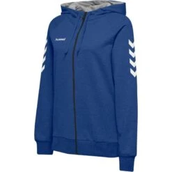 Hummel HMLGO COTTON ZIP HOODIE WOMAN 204232 24 Hummel HMLGO COTTON ZIP HOODIE WOMAN 204232 -Hummel Verkäufe Hummel HMLGO COTTON ZIP HOODIE WOMAN 204232 Farbe TRUE BLUE