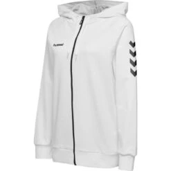 Hummel HMLGO COTTON ZIP HOODIE WOMAN 204232 26 Hummel HMLGO COTTON ZIP HOODIE WOMAN 204232 -Hummel Verkäufe Hummel HMLGO COTTON ZIP HOODIE WOMAN 204232 Farbe WHITE