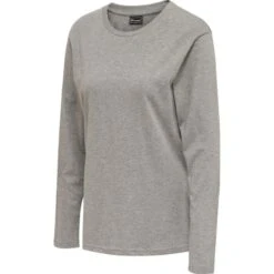 HummelRed Classic Basic Sweatshirt Damen 215127 -Hummel Verkäufe HummelRed Classic Basic Sweatshirt Damen 215127 Farbe GREY MELANGE