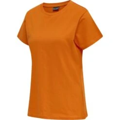HummelRed Classic Heavy T-Shirt S/S Damen 215124 -Hummel Verkäufe HummelRed Classic Heavy T Shirt S S Damen 215124 Farbe ORANGE TIGER