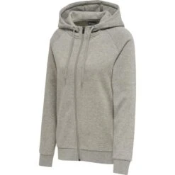 HummelRed Classic Zip Hoody Damen 215091 -Hummel Verkäufe HummelRed Classic Zip Hoody Damen 215091 Farbe GREY MELANGE
