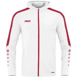 Jako Kapuzenjacke Power 6823 -Hummel Verkäufe Jako Kapuzenjacke Power 6823 Farbe weiss rot
