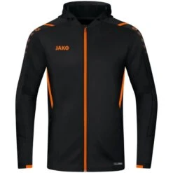 Jako Trainingsjacke Challenge Mit Kapuze 6821 -Hummel Verkäufe Jako Trainingsjacke Challenge mit Kapuze 6821 Farbe schwarz neonorange