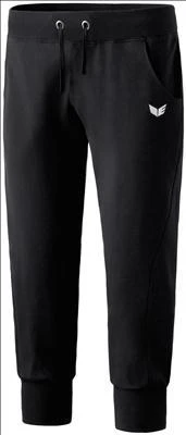 Erima 3/4 Sweathose Mit Bündchen Schwarz 210200