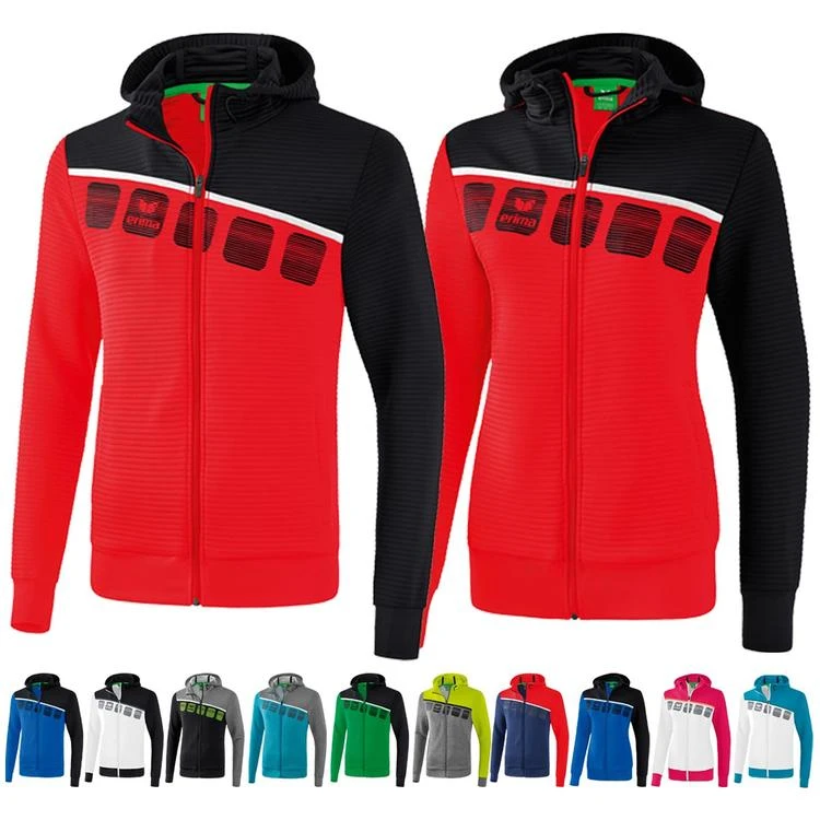 Erima 5-C Trainingsjacke Mit Kapuze 1 Erima 5-C Trainingsjacke Mit Kapuze