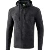 Erima Fleecejacke Erwachsene Schwarz Melange 2061901 Gr. S