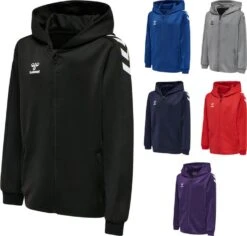 Hummel Core XK Poly Zip Hoody Kinder 212651